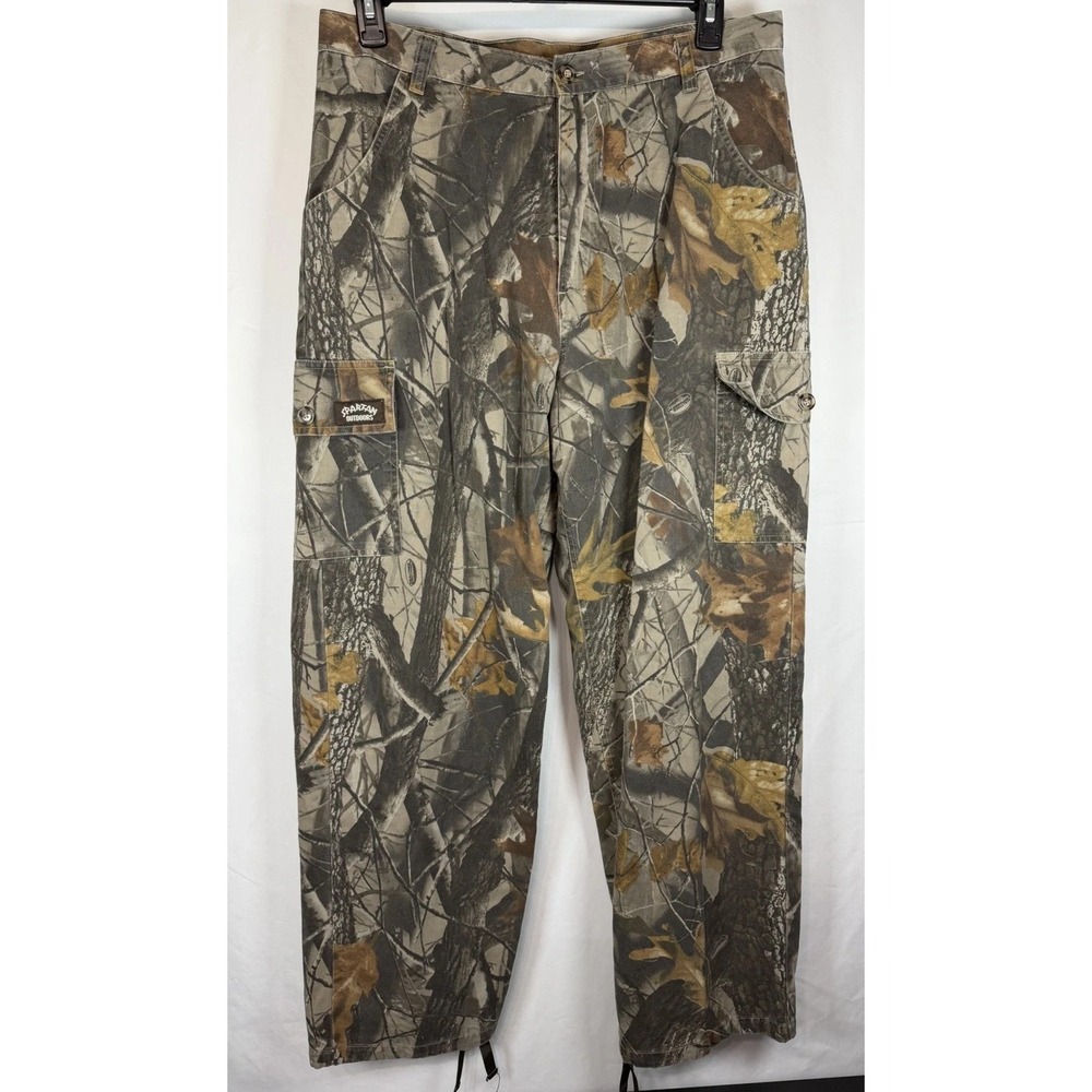 Realtree Spartan Outdoors Camo Cargo Pants Mens Hunting Camouflage SZ Large